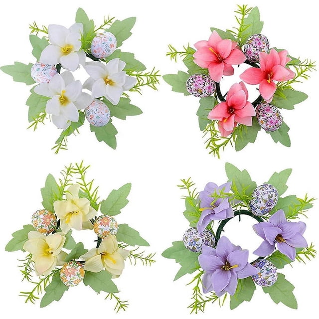 Easter Egg Wreath Table Decorative Easter Flower Decorations