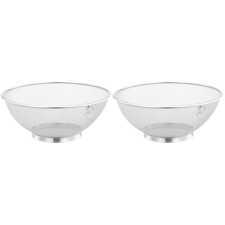 

TOYMYTOY 2pcs Kitchen Drain Basket Stainless Steel Washing Basket Rice Washing Basket Rice Wash Basket
