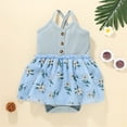 thumbnail image 2 of EnJoCho Girl 6 Pant Baby Girls Sleeveless Floral Printed Suspenders Romper Bodysuit Clothes Little Girl Cute Trendy Clothing Set 9-12 Months, 2 of 7