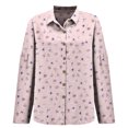 thumbnail image 5 of QASIEATN Button Down Shirts for Women 3/4 Sleeve Linen Cotton V Neck Tops Casual Loose Work Blouses, 5 of 5