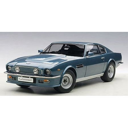 1985 Aston Martin V8 Vantage Chichester Blue 1/18 Diecast Model Car by