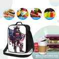 thumbnail image 4 of Lsque Cool Patriotic Buffalo Cowboy Lunch Bag Lunch Box for Women Men Reusable Insulated Lunch Tote Bag,Leakproof Thermal Cooler Sack Food Handbags Case High Capacity, 4 of 9