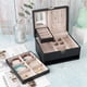 thumbnail image 5 of New PU Double Drawer Jewelry Box Large Capacity Jewelry Box Ring Earrings Necklace Jewelry Storage Box, 5 of 5