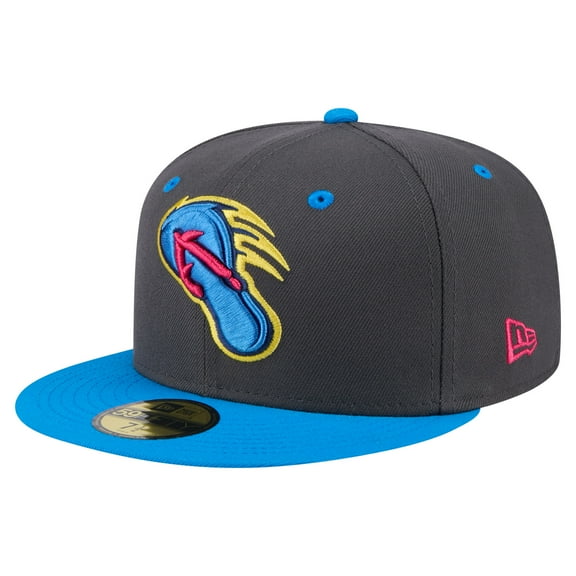 Men's New Era Gray/Blue San Antonio MissionsCopa de la Diversi-n 59FIFTY Fitted Hat