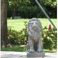 thumbnail image 6 of 21" Gray Sitting Lion Outdoor Figurine Statue, 6 of 6
