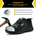 thumbnail image 3 of FitVille Wide Work Boots for Men Safety Work Shoes & Boots, Slip-Resistant Waterproof Composite Toe, 3 of 8