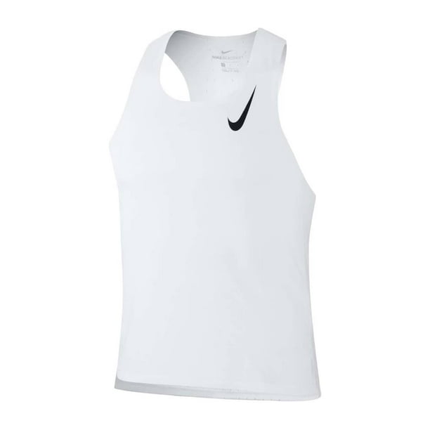 Frente acoso Viaje Nike AeroSwift Men's Running Singlet top CJ7835 100 size X-Large New with  tag - Walmart.com