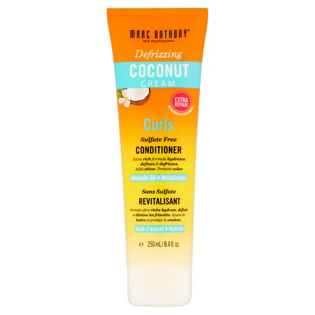 Marc Anthony Defrizzing Coconut Cream Curls Conditioner, 8.4 fl (Best Way To Curl Straight Fine Hair)