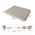 thumbnail image 2 of Portable Inflatable Mattress with Electric Pump One Click Automatic Quick Inflation Deflation Air Mattress Comfortable Water-resistance 1 Person for Home Guests Travel Camping, 2 of 6