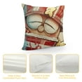 thumbnail image 4 of YINGXI  Sweet Summer Time Gnome Decorative Throw Pillow Covers, You are My Sunshine Beach Coastal Cushion Case Decor, Stripes Nautical Seasonal Home Decoration for Sofa Couch 20x20in, 4 of 5