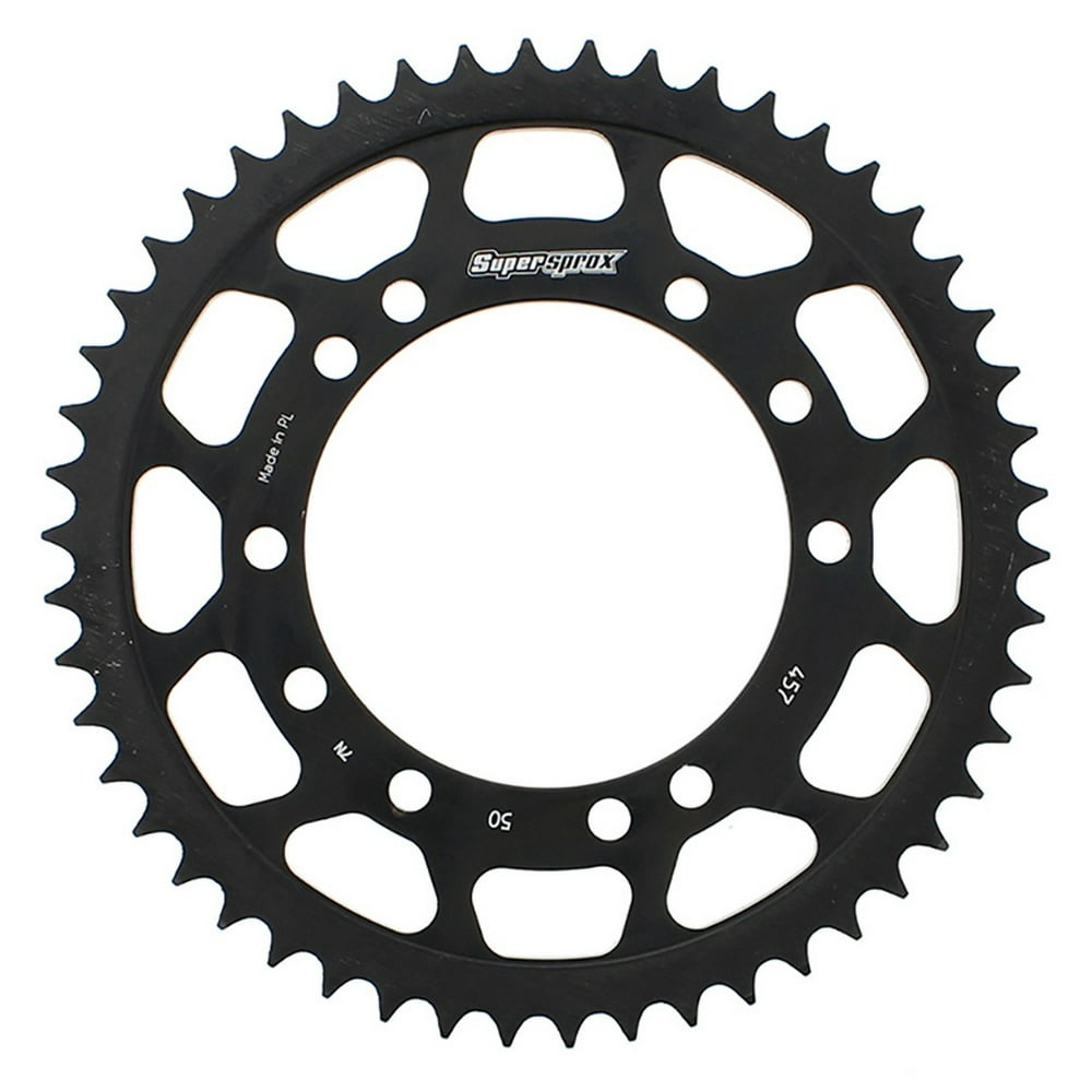 Supersprox Steel Sprocket Black 50TRFE45750BLK Compatible With