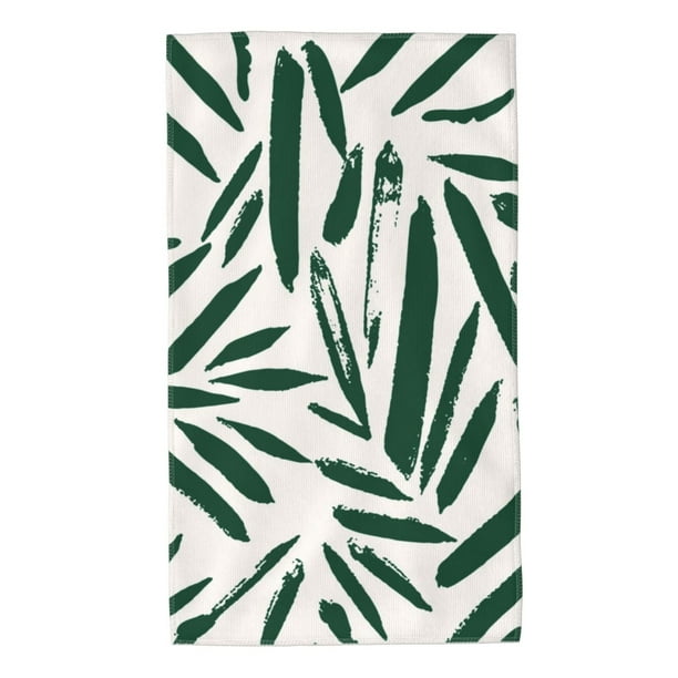 Fotbe Palm Branch With Leaves Toalla Premium con Patrón, Toalla de Microfibra de Secado Rápido, Ligera y Altamente Absorbente (27.5x16in), Ideal para Uso Diario