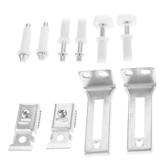 Bifold Door Hardware Set Silver Iron Material for Smooth Sliding and Easy Installation 1 Set