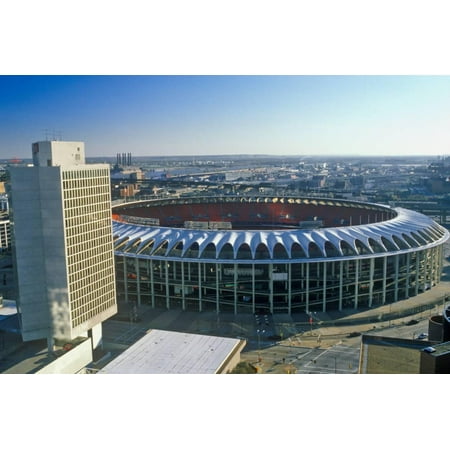 Busch Stadium Aerial - Busch Stadium, Downtown St. Louis, MO Print Wall Art