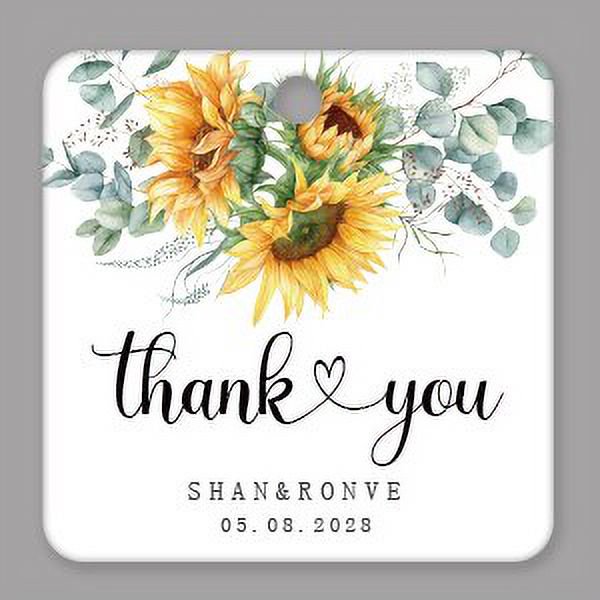 Etiquetas de regalo de agradecimiento cuadradas o circulares personalizadas, etiquetas de regalo verdes para boda, etiqueta de 1,5 ~ 3 pulgadas, Gracias por unirse a nuestra etiqueta