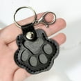thumbnail image 4 of Pet Memorial Keychain - Leather Paw Keepsake Pendant Pet Hair Storage Holder Pet Loss Gift Remembrance Token Pet Lover Sympathy Gift(Black), 4 of 5