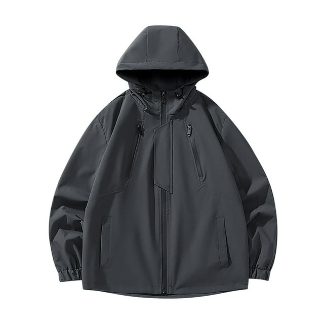 Timegard Manteau de Pluie Léger Femme Coupe-Vent Grande Taille Chandails à Capuchon Athlétique Automne Hiver Plein Air Imperméable