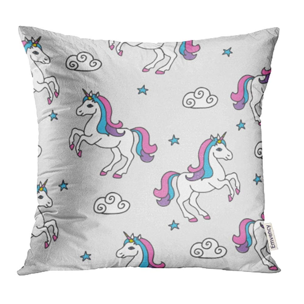 ARHOME Blue Hand Unicorns Stars Baby Colorful Horse Drawn Doodle Kids