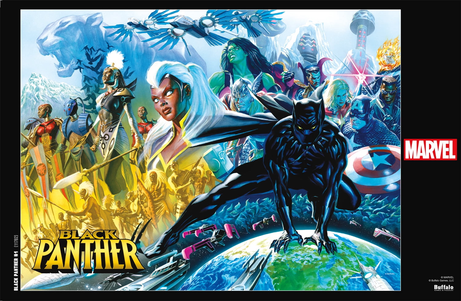 Buffalo Games 1000-Piece Marvel - Black Panther Interlocking Jigsaw Puzzle