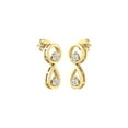 thumbnail image 7 of ARAIYA FINE JEWELRY 10K Yellow Gold Round Lab-Grown Diamond Drop Stud Earrings (1/3 cttw, VS1 Clarity, D-E Color), 7 of 7