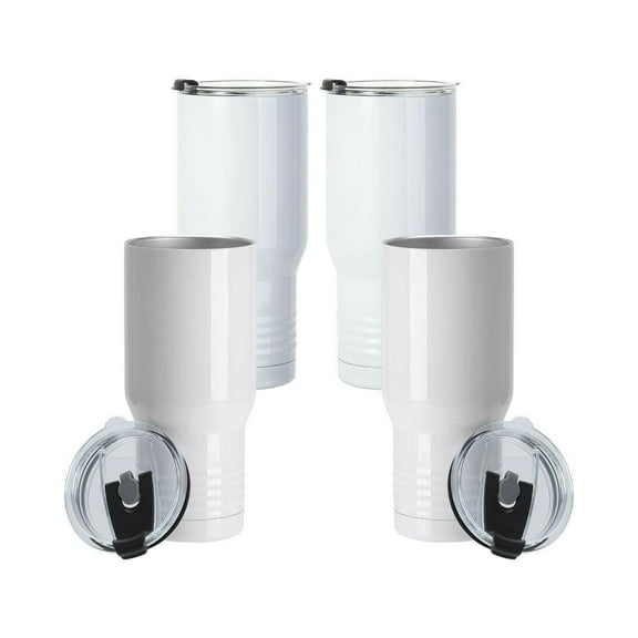 Craft Express 4 Pack 22oz Stainless Steel Sublimation Ringneck Tumblers