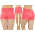 thumbnail image 6 of ToBeInStyle Women's Pack of 6 Enhancing Butt Boosting Padded Panty Boyshorts - Vibrant, 6 of 7