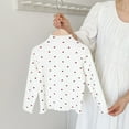thumbnail image 2 of Little Bottoming Sleeves Shirt Long Jacket High T Shirt Heart Shaped Girls Tops Tees Shirts, 2 of 9