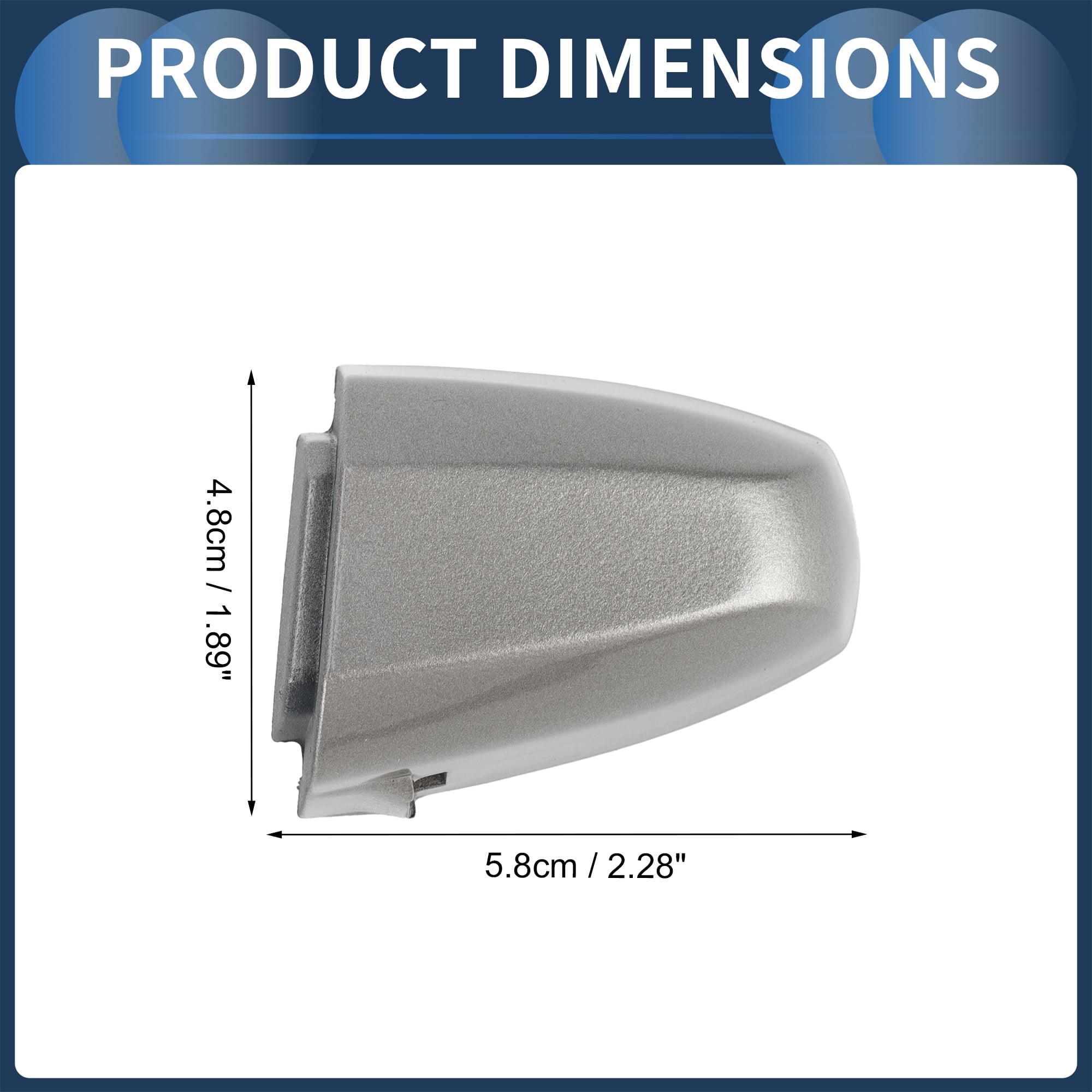 Unique Bargains Durable ABS Car Door Handle Cover Silver Tone for BMW X1 X2 X5 F15 X6 F16