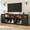Black, variant on ChVans 95" Farmhouse Fireplace TV Stand for 90/100"TV with 60'' Electric Fireplace, LED Large Entertainment Center with Lights & Power Outlets & 2 Barn Doors Storage Cabinet for Living Room, White