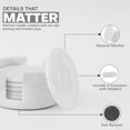 thumbnail image 5 of Round Marble Coasters with Holder 3.5" Inch White Handmade Coaster Set of 6 for Coffee Table, Ideal Absorbent Drink Coasters Set & Coasters for House Warming Gifts, 5 of 6