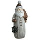 Northlight 23,75" Père Noël Blanc et Bronze avec Bougie Chauffe-Plat Lanterne Figure de Noël – image 1 sur 3