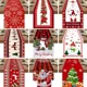 thumbnail image 2 of 1 Uds. Bandera de mesa, decoración navideña, creativa, Papá Noel, muñeco de nieve, impresión, bandera de mesa, fiesta de Navidad, banquete, decoración, suministro, 2 of 3