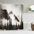 thumbnail image 2 of Nature Mist Forest Landscape Shower Curtain 3D Printing Waterproof Fabric Bathroom Curtains Bath Screen with, 2 of 6