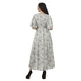 thumbnail image 3 of Moomaya Robe d'Été Décontractée en Coton Slub Imprimé pour Femmes, Robe de Cocktail, 3 of 4