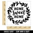 thumbnail image 2 of Home Sweet Home Wreath Square Rubber Stamp Stamping Scrapbooking Crafting - Small 1.25in, 2 of 7