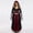 Brick Red*, variant on OSOLU Women's Halloween Dress Off Shoulder Design Lace Sleeve Lace Accent Outer Lace Layer Holiday Party Elegant Gown, Brick Red