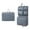 Gray, variant on Travel Clothes Organizer Portable Hanging Compression Packing Cubes Camp Organizer with 7 Solid Color Pockets Travel Cases Suitcase Storage Large Capacity Carry On Closet