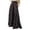 Black, variant on Skirt Casual High Waist Flowy Plaid Maxi Skirt Side Slit A Line Boho Long Skirt For Everyday Wear Versatile Outfits Black L