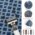 thumbnail image 5 of Round Rugs 4Ft, Navy Blue Morocco Round Area Rug Washable Indoor Throw Carpet, Modern Abstract Classic Geometric Soft Non Slip Circle Rug for Kitchen Nursery Room Home Decor Aesthetic, 5 of 8