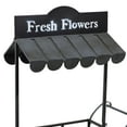 thumbnail image 6 of DecMode 32" x 21" x 44" Black Metal Flower Cart Plantstand, 6 of 15