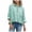 Green, variant on Womens 2026 Summer Tops Dressy Casual Blouse Top Ruffled Short Sleeve Button Down Striped Shirt (Green, M)