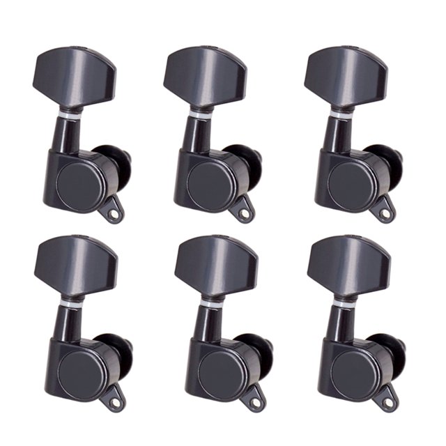 kurtrusly 6 Pieces Tuning Peg Tuner Button Machine Heads Replacement Accessory Adjusting Handles Guitars Kit for Replace Type 2