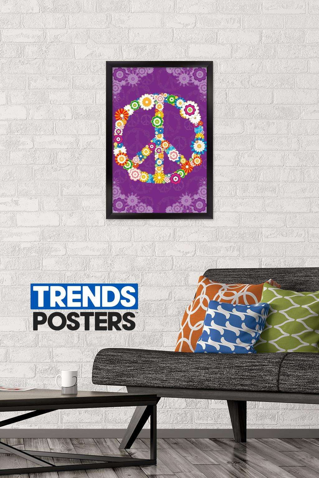 Peace Sign 2013 Wall Poster, 14.725" x 22.375", Framed