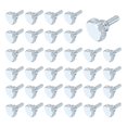 thumbnail image 1 of 40 Pcs Vis à Pouce M3x6mm, Tête Plate en Zinc Entièrement Filetée, 1 of 6