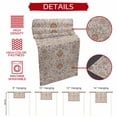 thumbnail image 5 of Vintage Boho Table Runner 120 Inches Long,Retro Southwestern Ethnic Mexican Floral Cotton Linen Table Runners Dresser Scarves,Decorative Tabletop Scarf Furniture Cover for Home Dinner Party 13"x120", 5 of 8