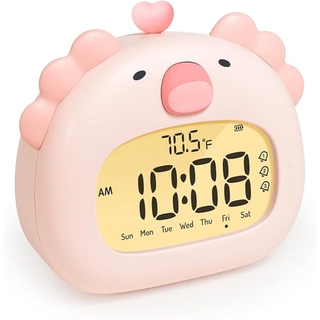 Axolotl Alarm Clock, Digital Alarm Clock for Kids, Cute Capybara Stuff for Bedrooms, Rechargeable Dimming Night Light, Boys, Girls Alarm Clock Cute Funny Gift