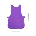 thumbnail image 2 of TABLZONE 1Ud Delantal Para Cocina Morado Con Bolsillos Delanteros Y Material Para Uso Prolongado, 2 of 8
