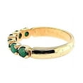 thumbnail image 4 of Vintage Emerald Band with Amazing Deep Green in 14K, 4 of 5