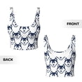 thumbnail image 6 of Sports Bra For Women, Classic Cute Cartoon Husky Funny Sports Bras For Women High Support, Workout Tank Tops Woman With Removable Cups, 6 of 8