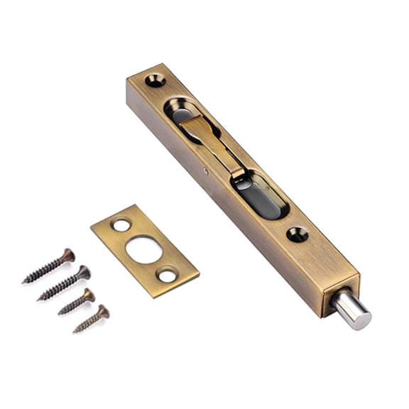 Flush Bolt French Door Lock Stainless Steel Fire Door Latches Concealed Spring Bolt Concealed Security Latches Easy to Use